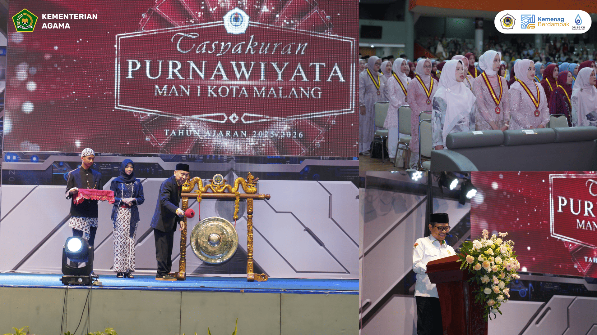 Penuh Khidmat, Tasyakuran Purnawiyata MAN 1 Kota Malang Jadi Momentum Pelepasan Siswa Kelas XII