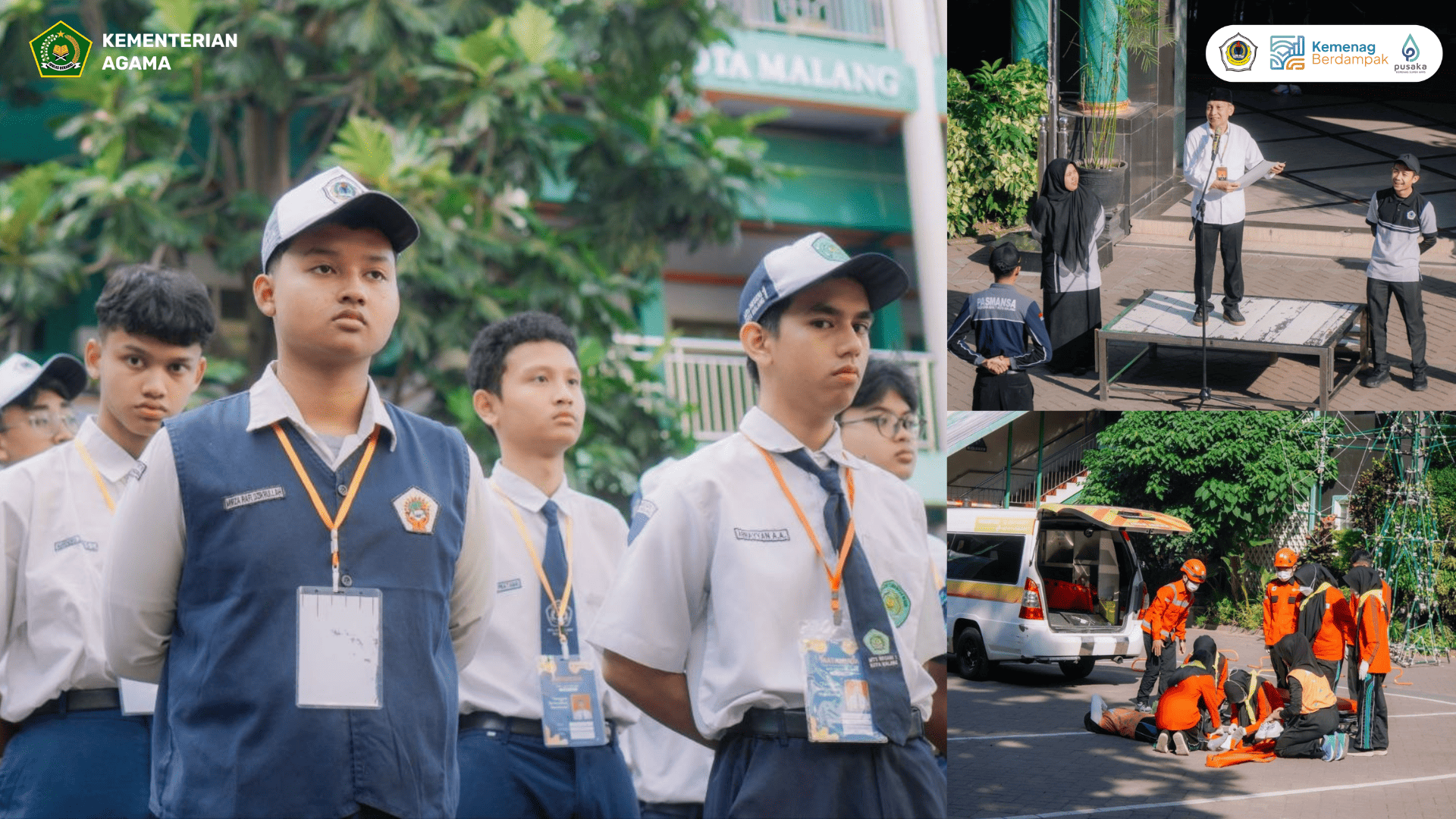 Pra-MATAMUDA, MAN 1 Kota Malang Tanamkan Moderasi Beragama dan Ekoteologi kepada Murid Baru