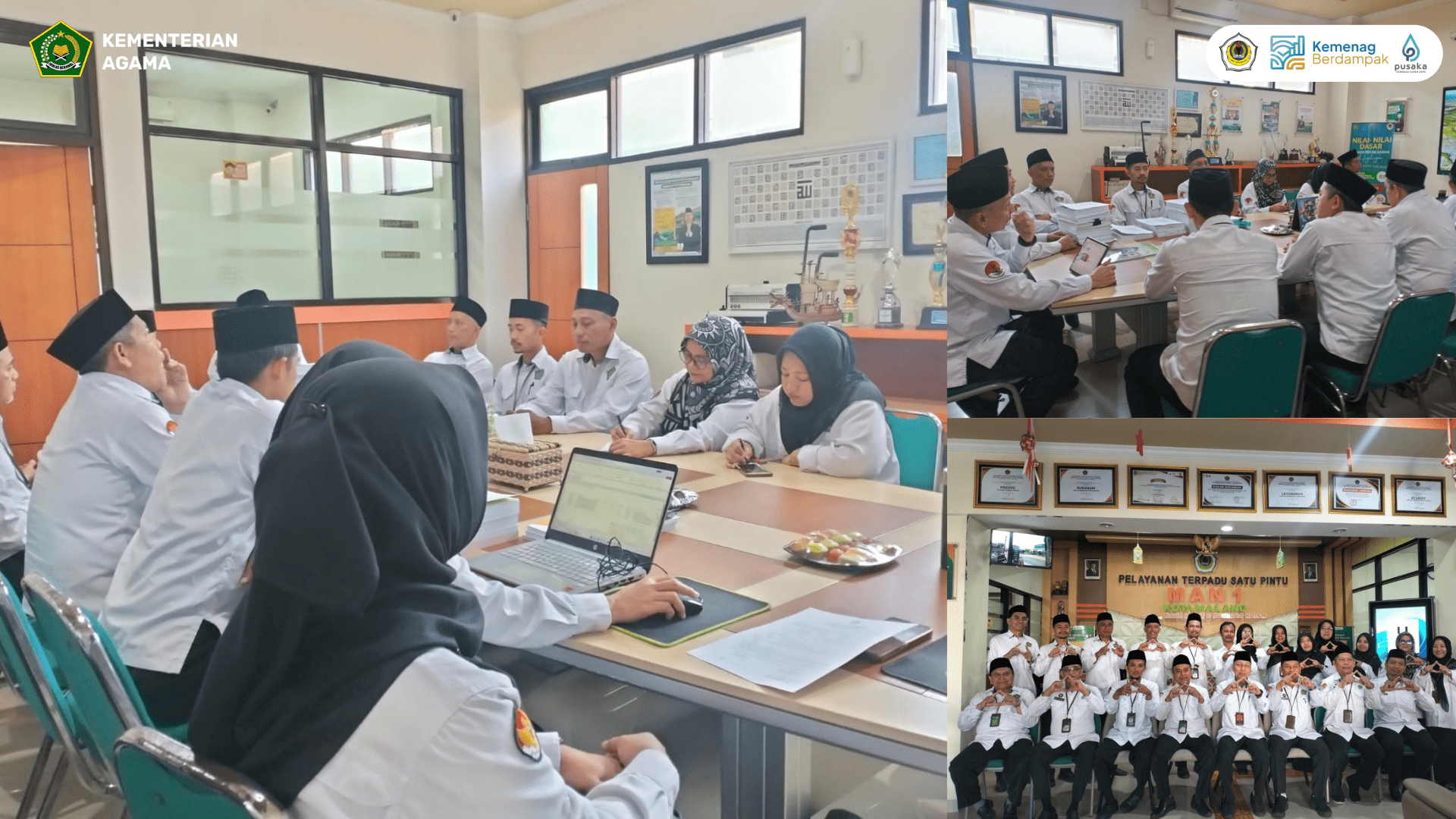 Tim SPIP Kemenag Kota Malang Laksanakan Monitoring di MAN 1 Kota Malang