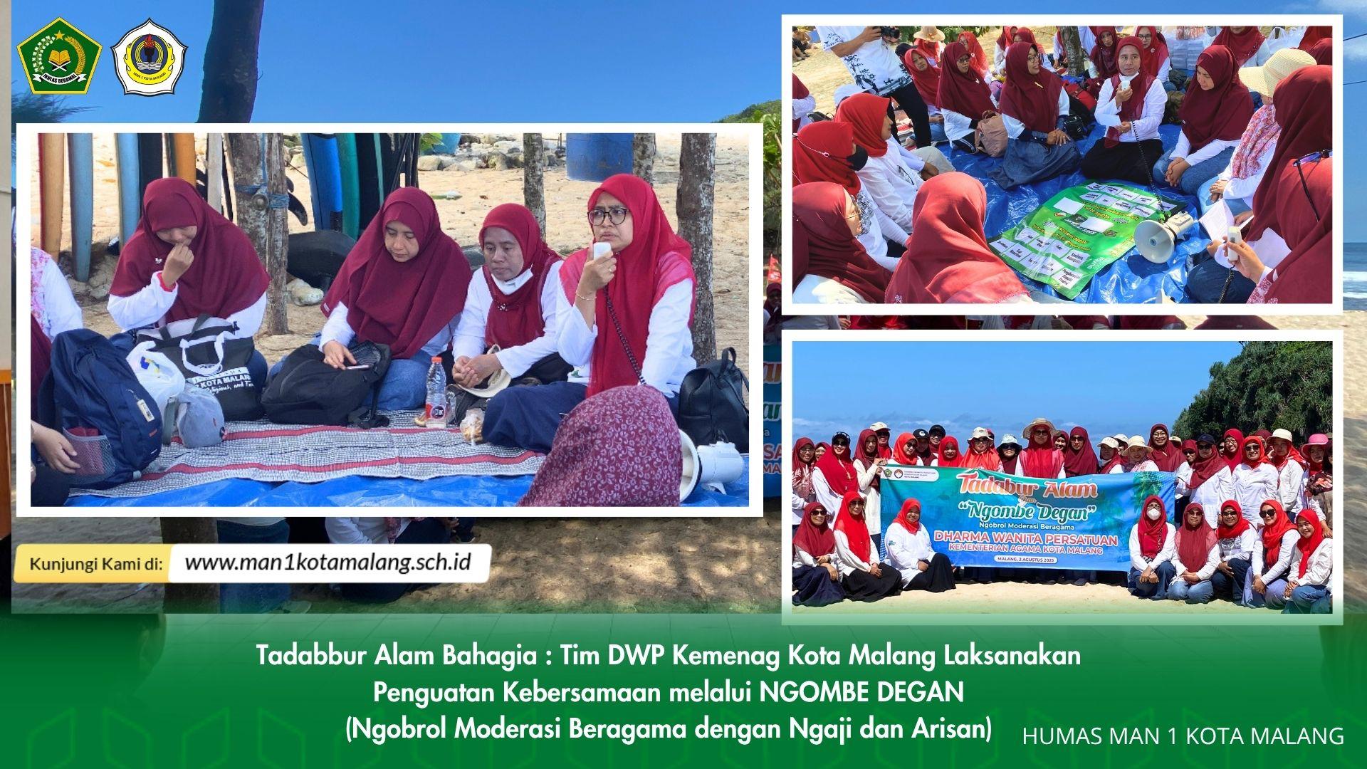 Tadabbur Alam Bahagia: DWP Kemenag Kota Malang Gelar "Ngombe Degan" di Tanjung Penyu