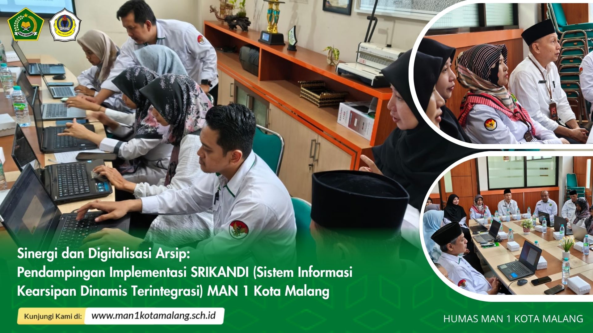 Sinergi dan Digitalisasi Arsip:  Pendampingan Implementasi SRIKANDI (Sistem Informasi Kearsipan Dinamis Terintegrasi) MAN 1 Kota Malang
