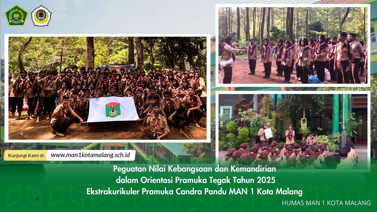 Mengasah Karakter, Menanamkan Tri Satya: OPT 2025 Jadi Momen Emas Pramuka MAN 1 Kota Malang