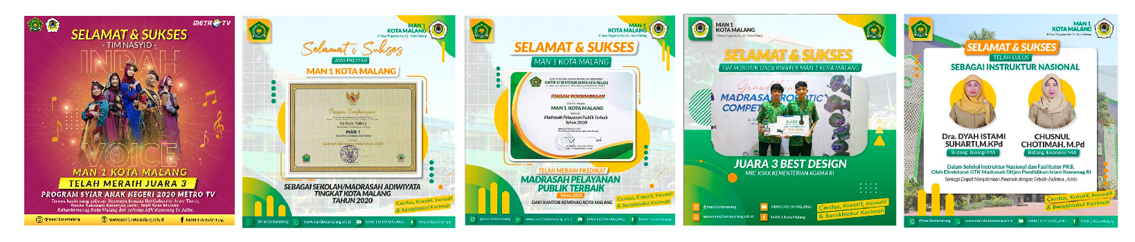 SELAMA TAHUN PELAJARAN 2020-2021 MAN 1 KOTA MALANG BANJIR PRESTASI